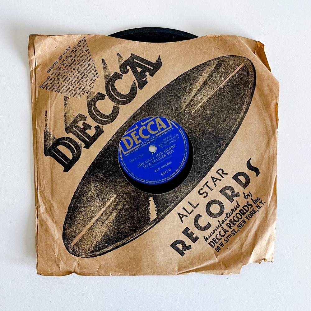 ROY ROGERS She Gave Her Heart To a Soldier Boy/You're the Answer To My Prayer